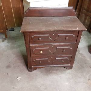 Solid Wood Vintage Entry or hall 3 ...
