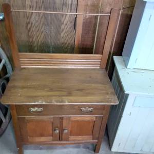 Solid Wood Vintage Entry or Hall Bu...