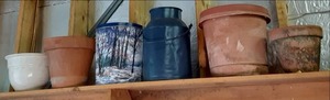 Lot including a decorative metal mi...