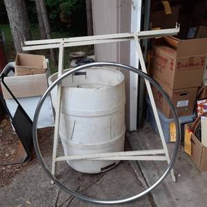 Large round heavy duty metal retail...