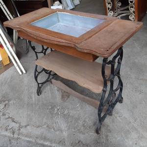 Antique sewing machine table conver...