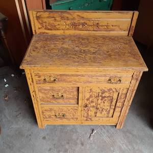Painted over solid Wood Vintage Ent...
