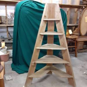 Large Solid Barnwood 5 tier Triangu...