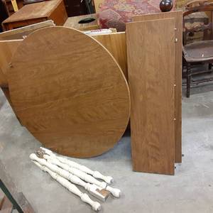 Solid Wood Vintage 42 Round Kitche...