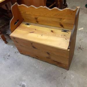 Solid Wood EntryHall bench with hi...