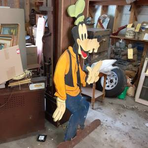 Vintage Wood 1 Hand Painted and cu...