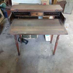 Vintage solid Wood secretaryentry ...