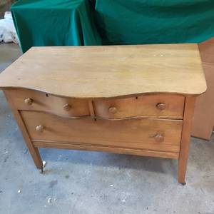 Vintage solid Wood 3 drawer Dresser...