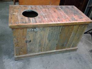 Vintage Wood Long Storage boxbench...