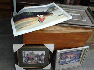 Lot of pictures in beautiful ornate...