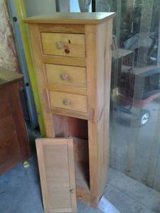 Tall and Narrow Solid Wood 3 drawer...
