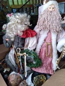 3 boxes and small tote of holiday S...