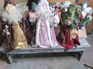 3 Large Santas 25...