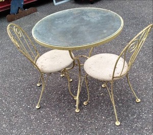 vintage outdoor metal with glass to...