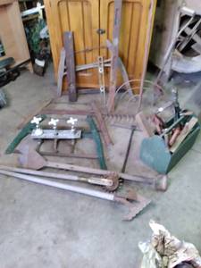 Large box of Vintage Tools See Pho...
