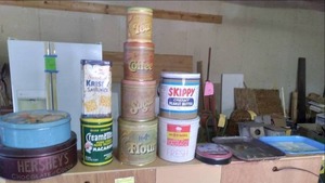 Large Lot of Vintage Tins, some are...