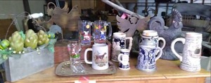 Vintage Steins, 2 Bud Light Glass M...