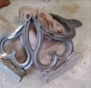 Large Cast Iron Bell with Base See...