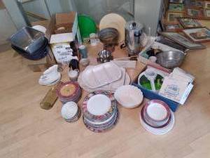 Huge Lot of Dishware, Mugs, Serving...