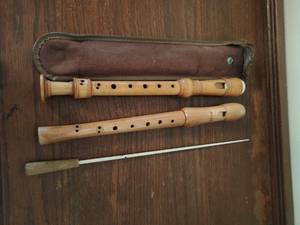 lot 29 image: Two Recorders and Batton
