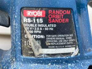 lot 110 image: Ryobi Random Orbit Sander