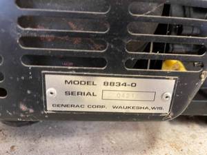 lot 119 image: Genarac 120 Volt Generator