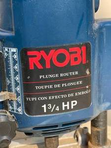 lot 138 image: Ryobi Plunge 1 34 HP Router