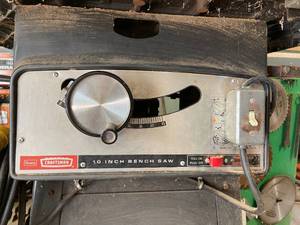 lot 141 image: Craftsman 10 Inch Bench Saw With Receiving Table