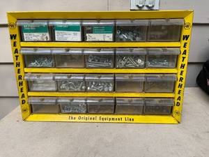 lot 180 image: Vintage Weatherhead Hardware Organizer