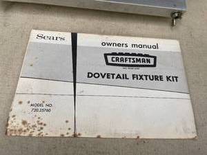 lot 181 image: Craftsman 8 Inch Depth Dovetail Fixture
