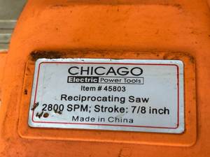 lot 184 image: 3 Chicago Rechargeable Tools