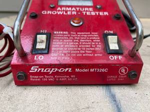 lot 280 image: Snap-On Armature Growler-Tester