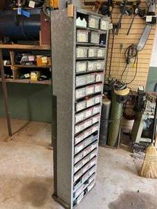 lot 294 image: Metal Rolling Hardware Storage Piece