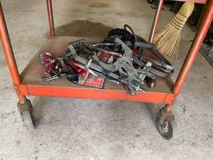 lot 299 image: Rolling Tool Cart Full of Tools