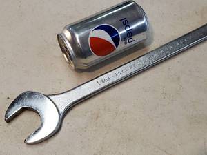 lot 254 image: Large Standard 1-14  1-716 Combination Wrench