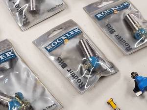 lot 211 image: (11) Woodworking Router Bits Lot