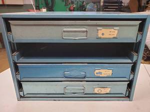 lot 218 image: Large (4) Drawer Organizer with Contents