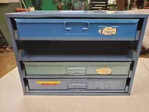 lot 220 image: Large (4) Drawer Organizer with Contents