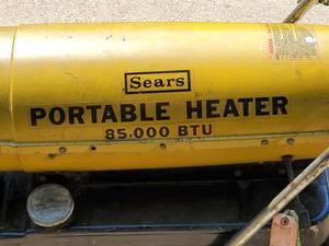 lot 247 image: Sears Torpedo Portable Heater