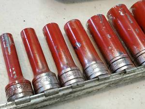 lot 235 image: Snap-On (10) pc 38 Drive Deep Socket Set