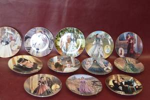 lot 13 image: Gone with the wind collector plate set 12 plates total