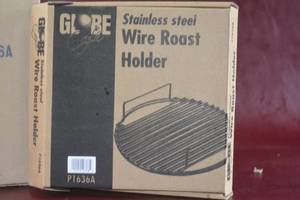 lot 82 image: New set of 5 Stainless Steel Wire Roast Holders same lots 75-84