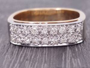 lot 13 image: Higher Grade .40 Carat Diamond Estate Ring  Band in 14k Gold