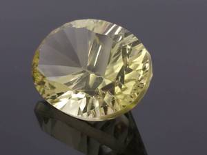 lot 25B image: 11.60 Carat Fancy Cut Starburst  Concave Citrine Loose Gemstone