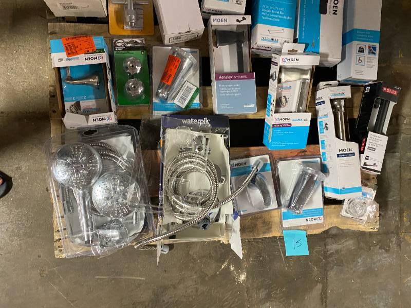 LOT OF MOEN TOWEL BARS, HOOKS, Other Accessories