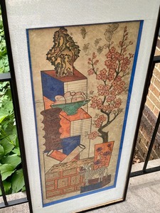 lot 126 image: Korean Stone Paint Picture