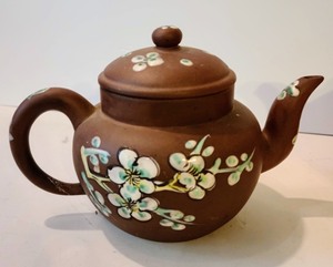 lot 97 image: Painted Clay Teapots