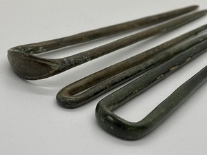lot 187 image: (3) Antique Korean Hairpins