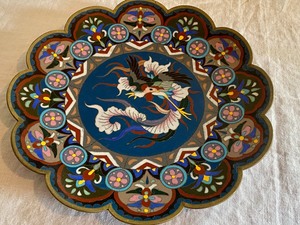lot 182 image: Beautiful Cloisonn Plate