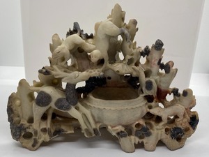 lot 150 image: Carved Soapstone Ink Pot